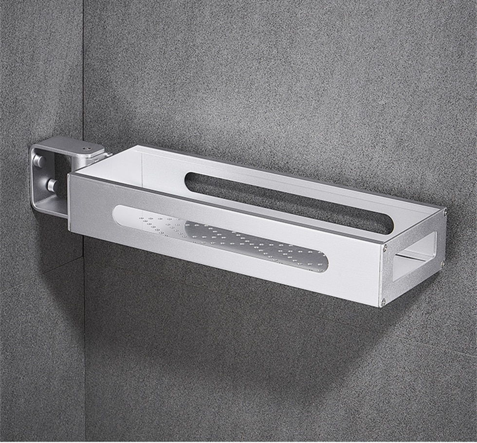 Bathroom 1\2\3 Tier Black Spice Rack Kitchen Pantry Rack Organizer Wall Hanging 180 Degree Rotating Corner Shelf