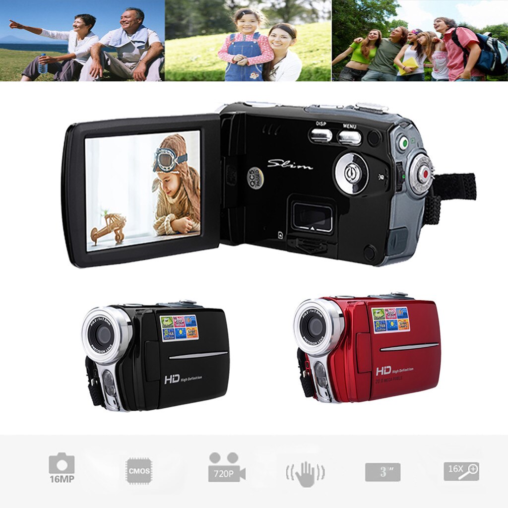 Video Camcorder HD 720P Handheld Digital Camera 16x Digital Zoom 3.0 inch 28#