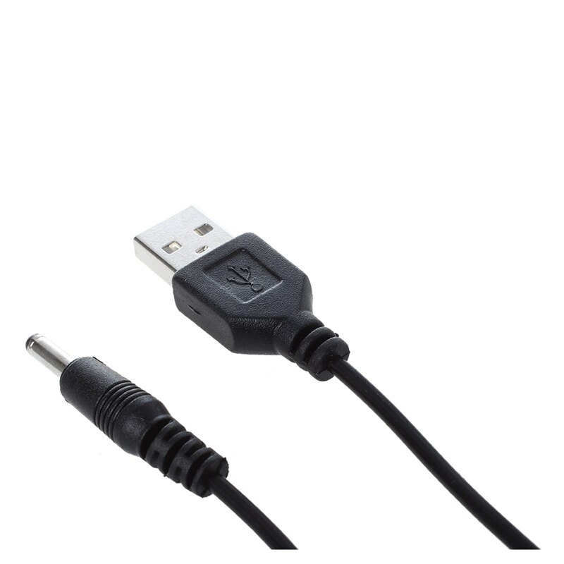 3.5mm x 1.3mm Black USB Cable Lead Charger Cord Power Supply