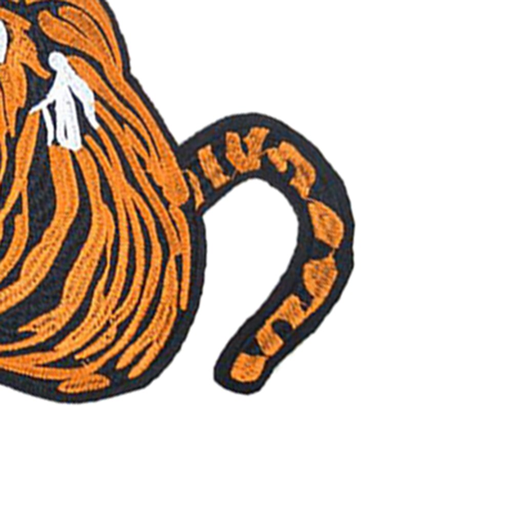 1 PC zwierząt rękojeść tygrysa naszywana aplikacja przyszyć na plastry na odzież DIY rękodzieło szycia naprawa akcesoria odzieżbyć winnym 33*17CM