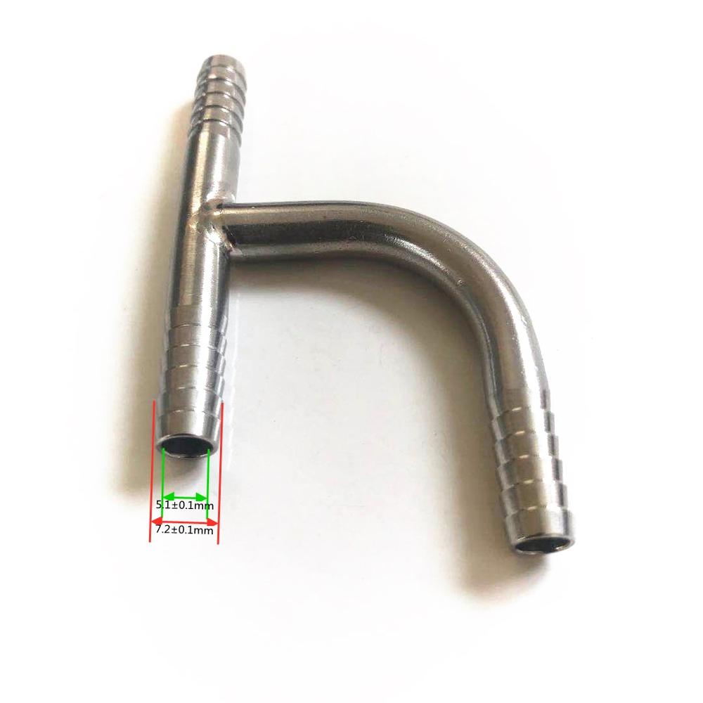 h-shape 304 stainless steel barbed tee Joint ，Home brewed BEER hose connection adapter, American standard food grade material