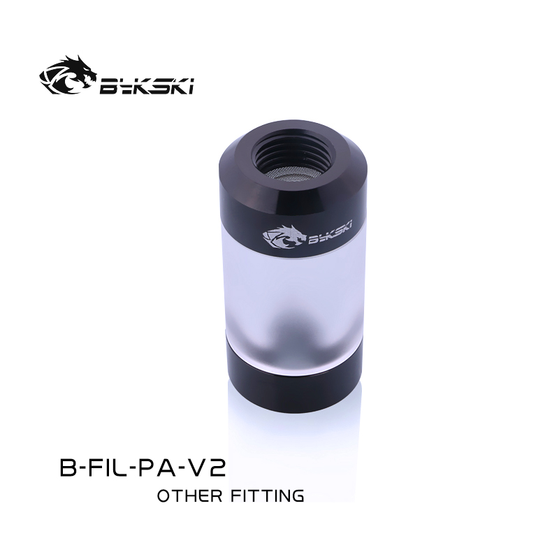 Bykski B-FIL-PA-V2,DIY Acrylic G1/4 Male To Male Water Filter Fitting Connector,PC Cooling Accessories