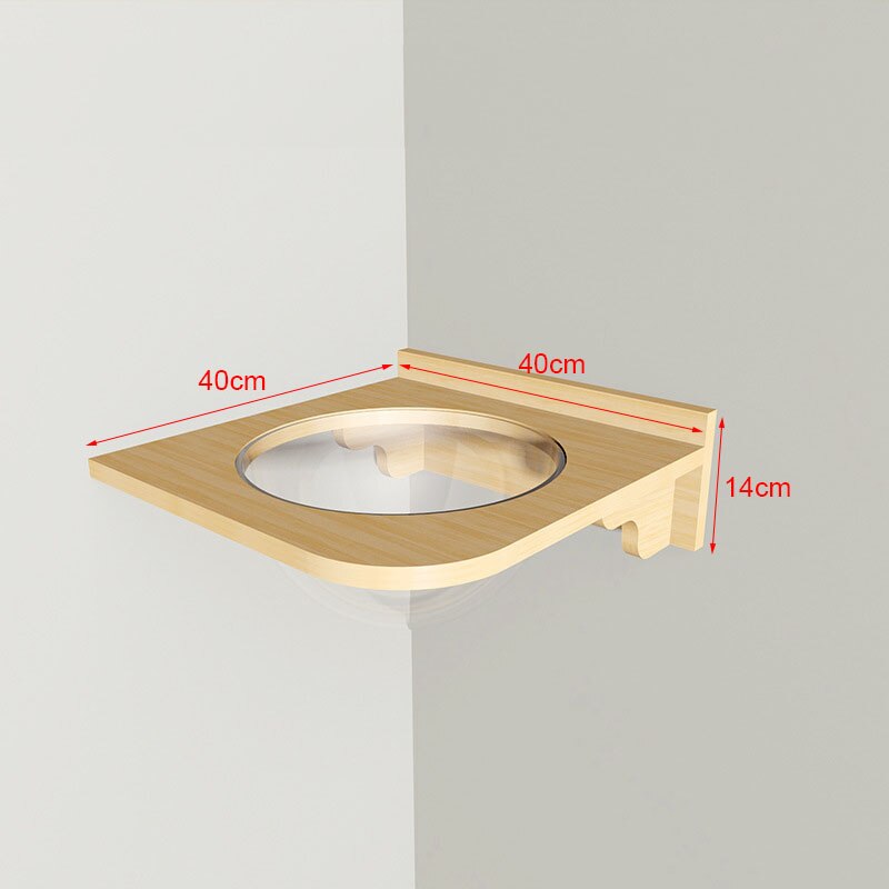 Cat Climbing Frame Solid Wood Cat Tree Wall-mounted Playing Jumping Platform Ladder Cat Litter Toys Scratching Post Pet Supplies: 8