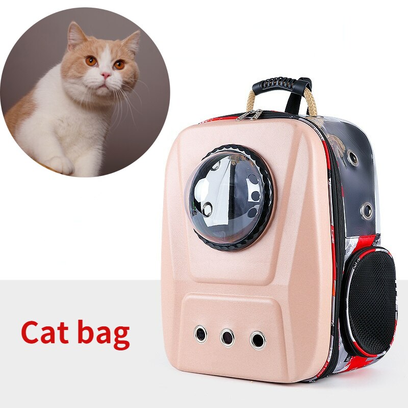 Outdoor Travel Puppy Cat Backpack Carrier Bag Breathable Pet Space Capsule Transporter Foldable