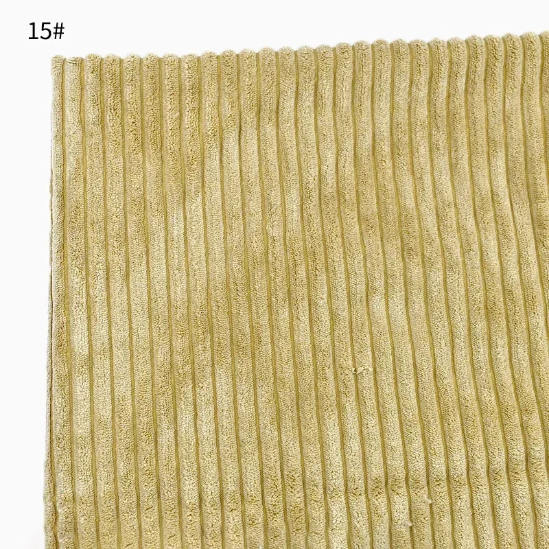 50/100*150 cm striped cotton cord fabrics for sofa cushions, plush toys, decorative cloth, garments, home textiles, diy sewing material: 6 yards / Khaki