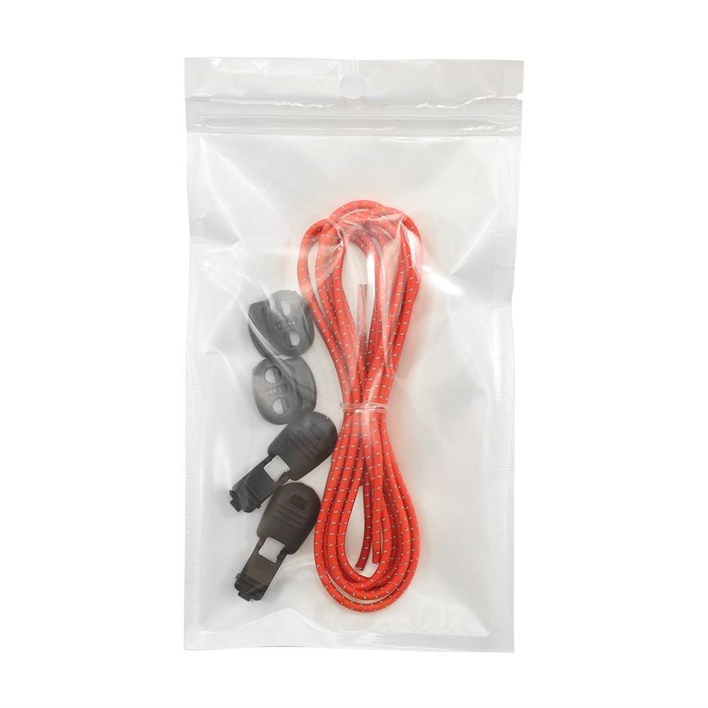 1 Paar Elastische Lui Geen Tie Schoenveters 8 Kleuren Sport Runner Veters Lock Reflecterende Unisex Schoenveters Schoenen Accessoires