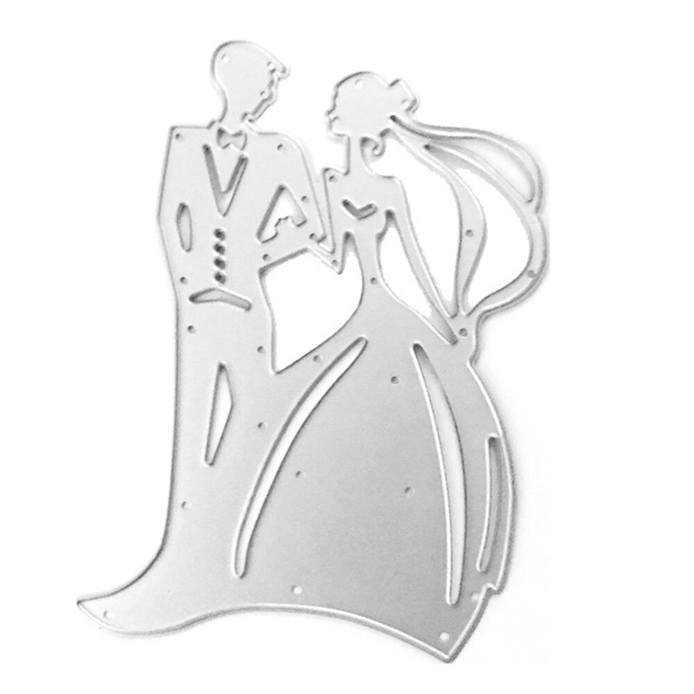 Hochzeit Dekorative Karten Metall Schneiden Stirbt Schablonen für DIY Scrapbooking/foto Album Dekorative Präge DIY Papier Karten: Reines Weiß