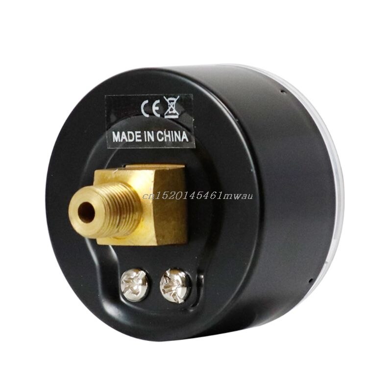 Manómetro de 52mm, Dial de 1/4 "BSPT Horizontal 0/15,30,60, 100.160.300 PSI y Bar