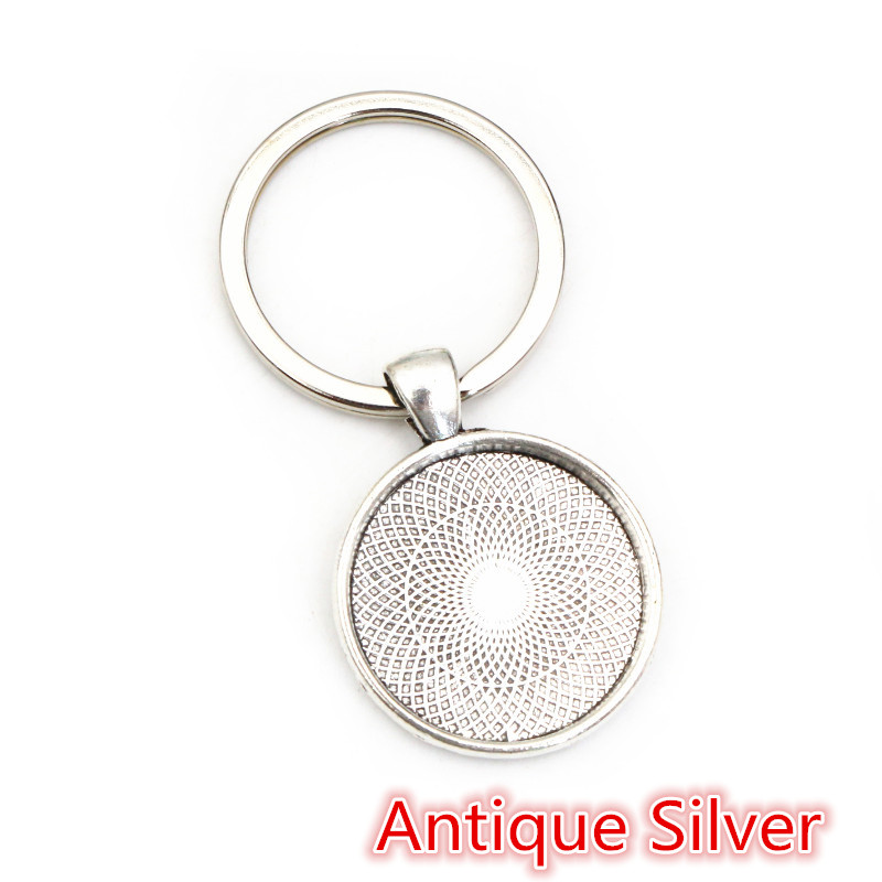 5 Stuks Sleutelhanger Met Hanger Bezel Blanco Fit 20 25 30Mm Camee Glazen Cabochon Basis Instelling Diy Sleutelhanger Sleutelhanger: 13 cm / Rood