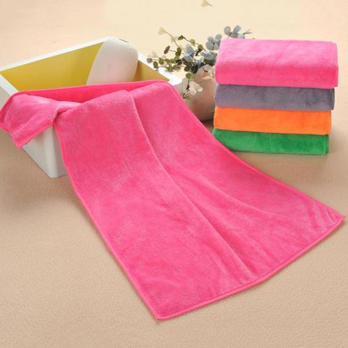 Microfiber Super Absorbent Quick Dry Shower Salon Shop Hair Drying Towel: Rose Red
