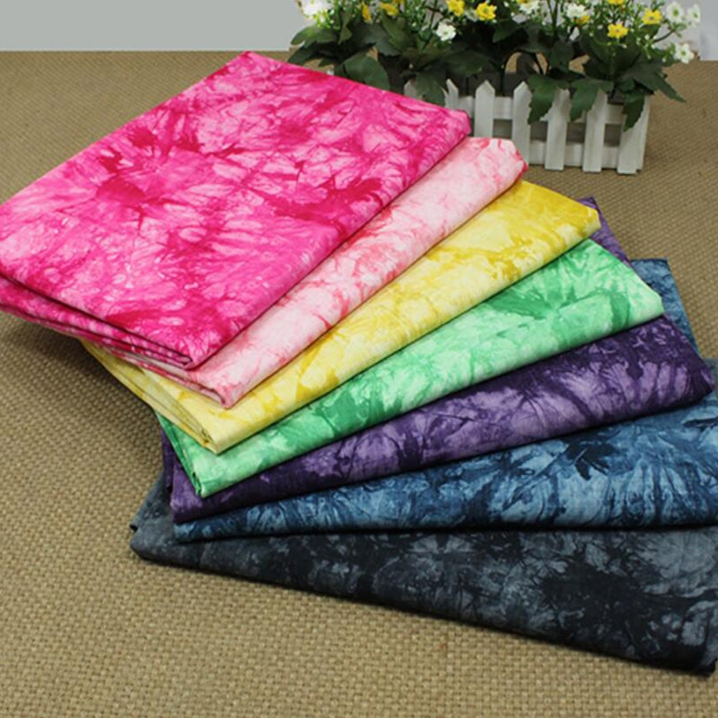 cotton linen tie dye tissue coat fabric women coat dress material