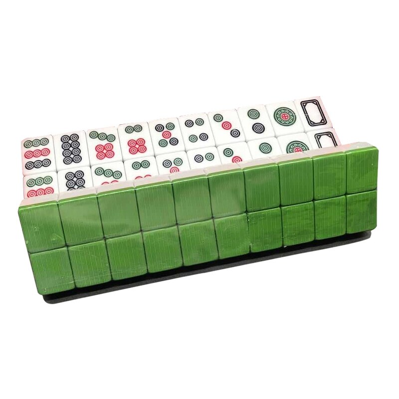 Mahjong Game Set Entertainment Table Game with 40 Medium Size Tiles