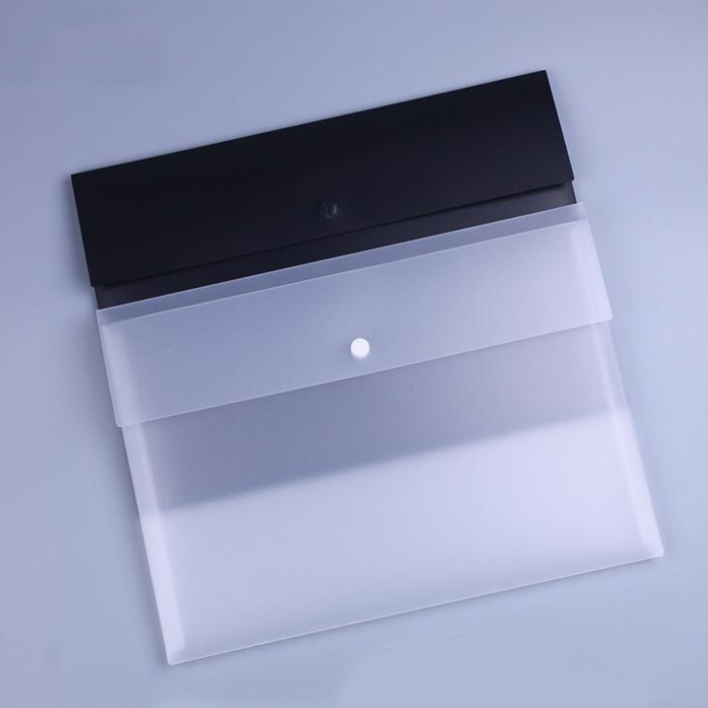 1 -pack poly mappfickor jacka plastkuvert platt dokument brevförpackning med tryckknappsstängning  a4 stl.