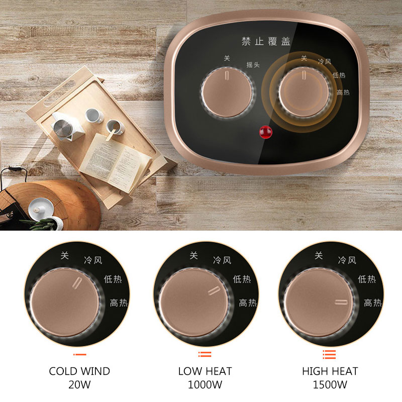 Heater Home Small Energy-saving Power-saving Heating Office Mini Solar Electric Heating Heater CDN-RN35PT