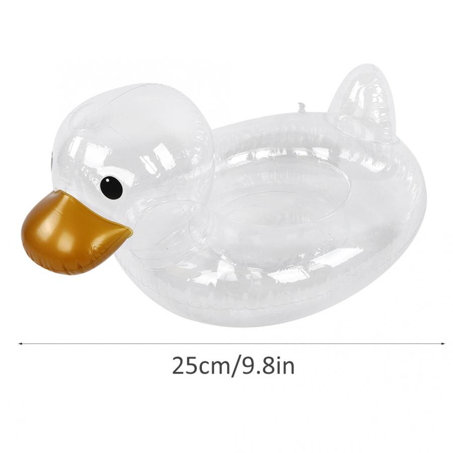 Zwemmen Ringen Baby Zuigeling Transparante Eend Zwemmen Ring Peuter Water Drijvende Zetel Cirkel Zwembad Veiligheid Aid Trainer Voor 0-4 Jaar