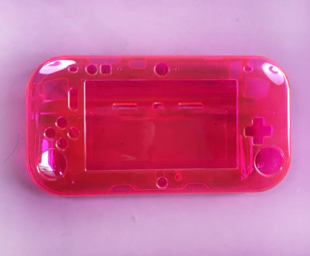 Beschermende Clear Crystal Hard Case Cover Skin Shell Compatibel Voor Nintendo Wii U Gamepad: Pink