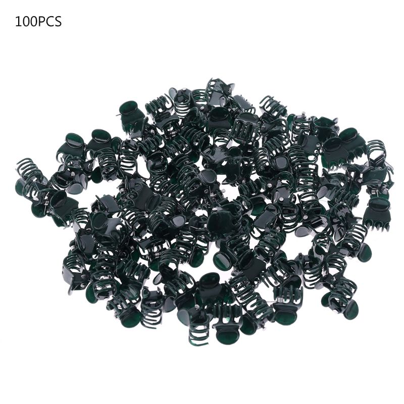 100 Stks/zak Plant Ondersteuning Clips Tuin Clips Bloem Orchidee Stem Clips Voor Wijnstok Ondersteuning