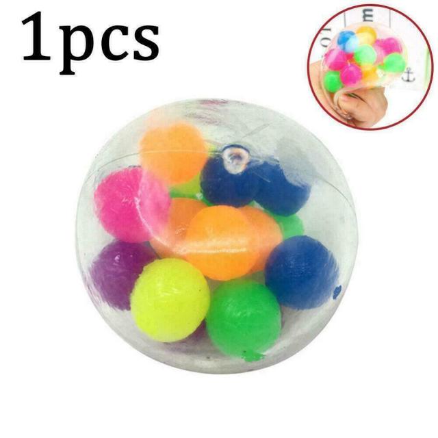 1 Pcs Sensory Stress Reliever Ball Toy Autism Squeeze Anxiety Fidget Decompression Relaxation Massage Tool: Default Title