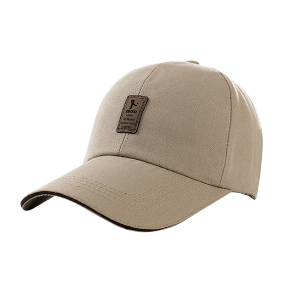 Men Women Baseball Hat Outdoor Sports Peaked Cap Comfortable Breathable Soft Sunshade Hat: Camel