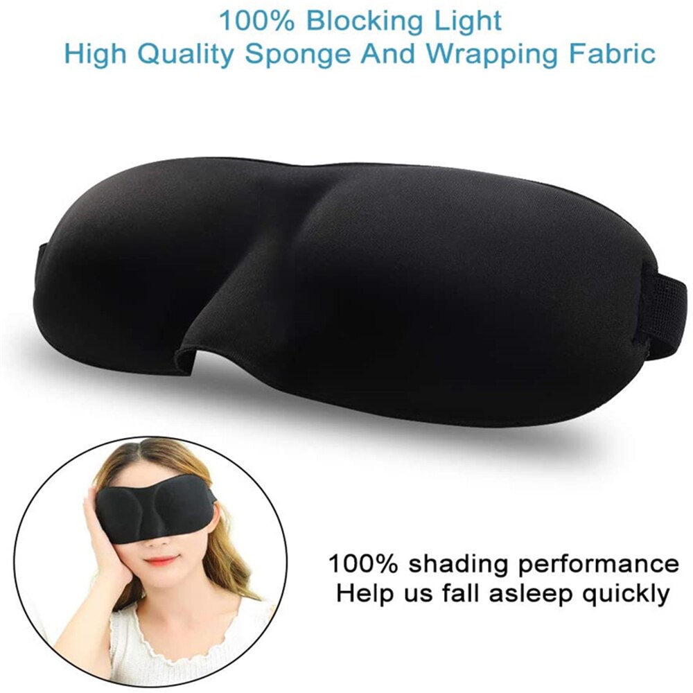 Oogmasker Slapen 3D Voor Slaap Oog Cover Shade Soft Travel Rest Eye Patch Band Blinddoeken Upgrade Voor Vrouwen Man