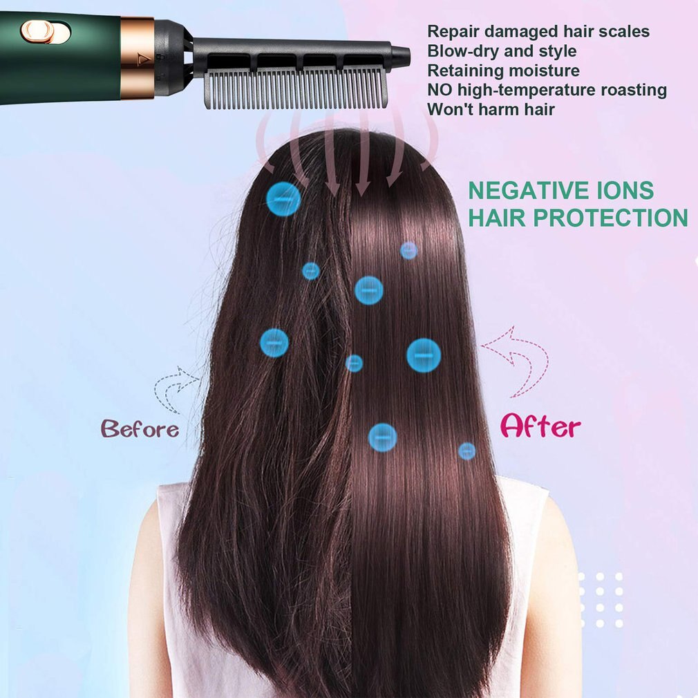 Hair Dryer Brush All-in-One Air Brush For Drying Straightening Curling Hair Volumizer Blow Dryer Brush Hair Styler Brush