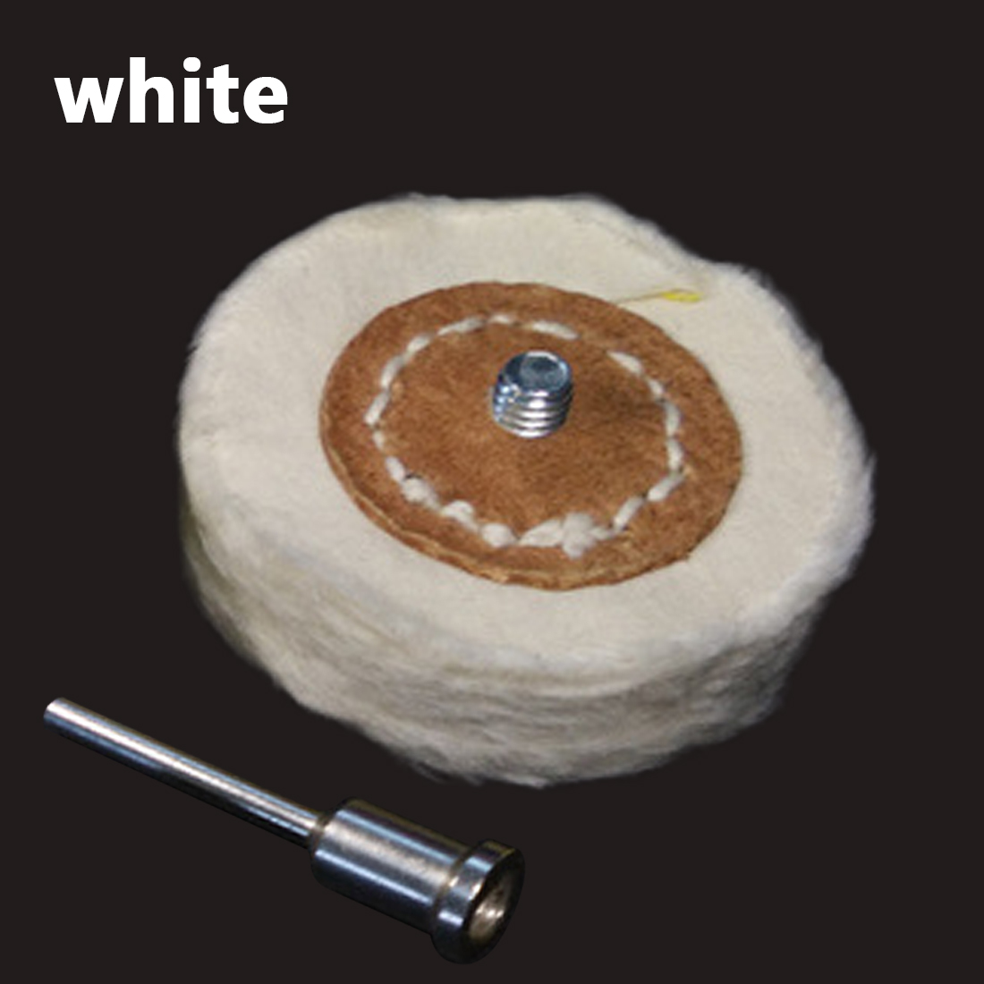 T Style Polish Buffing Wheel Grinding Head Cloth Dremel Wheel Grinder Brush For Rotary Abrasive Tools Dremel Accessories Shank: White