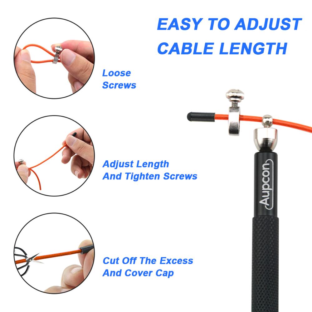 Professionele Jump Rope Crossfit Speed Springtouw Voor Man Boksen Fitness Overslaan Workout Training Met Draagtas Spare Kabel