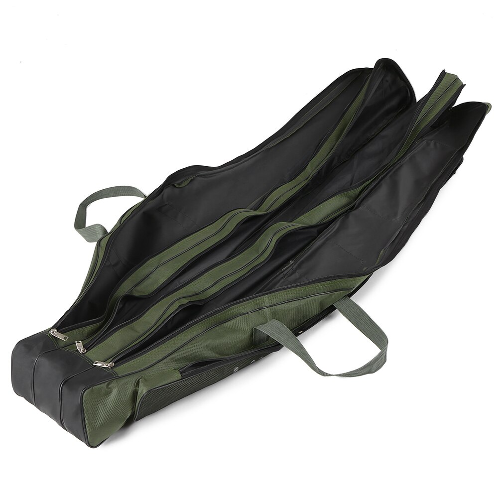 Fishing Bag 2/3 Layer Multifunctional Fishing Rod Reel Lure Canvas Pole Storage Case 120/130/ 150cm Carp Fishing Tackle durable