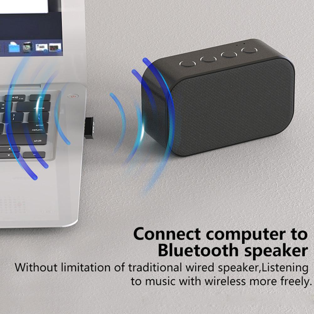 USB Bluetooth Adapters BT 5.0 USB Wireless Computer Adapter Audio Receiver Transmitter Dongles Laptop Earphone BLE Mini Sender