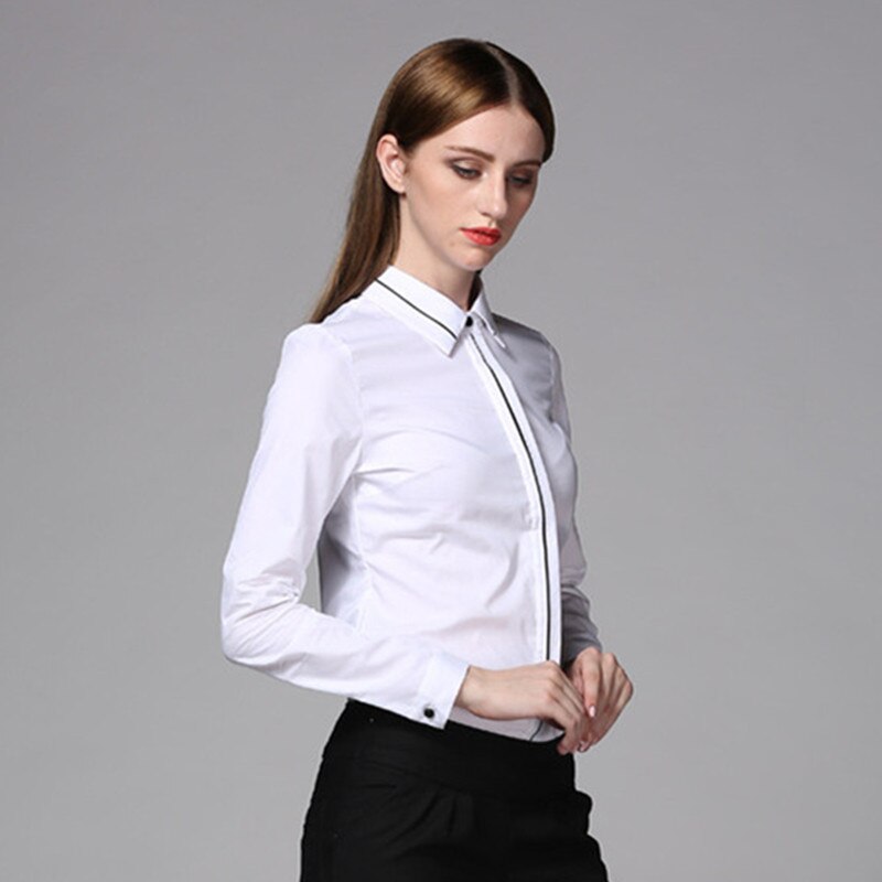 body femme Manches longues rayé Body femmes bureau dame travail blanc Blouse formelle Body chemise printemps combinaison automne ensemble barboteuses