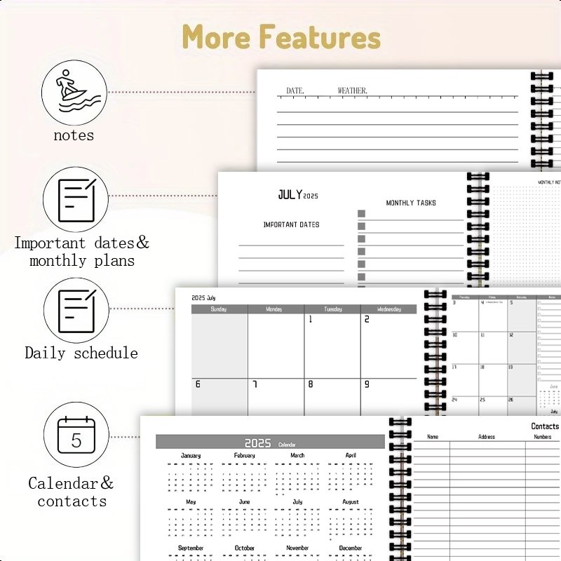 Student Plan Book,Student Lesson Planner, Monthly, Weekly to-do lists and schedules, perfect for organizing daily life