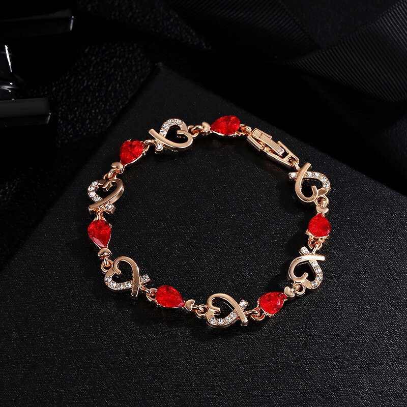 Koreaanse Versie Van Dames Liefde Armbanden Holle Prachtige Bloemen Zirkoon Meisje Armband Hartvormige Armband