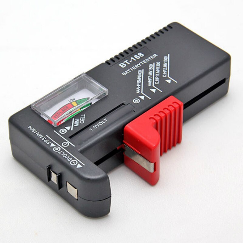 DmDoyy Tester Batteria Universale BT-168 – Volt Checker Per AA, AAA, C, D, 9V E Batterie A Bottone