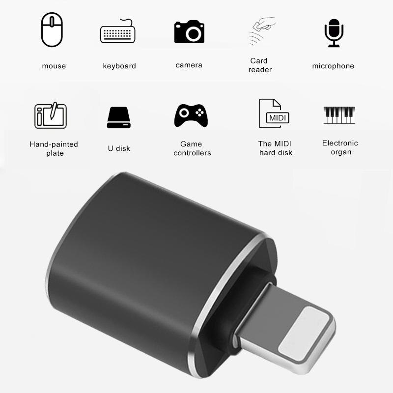 Usb otg adapter för iphone x xr xs 11 pro max 6 6... Grandado