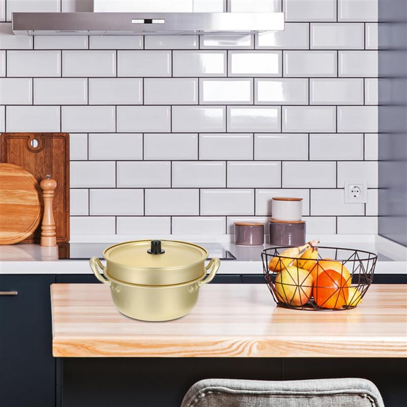 Stainless Steel Thick Steamer Pot Soup Steam Pot Home Steam Pot Home Cookware Multifunctional Soup Pot Steamer Kitchen Tools