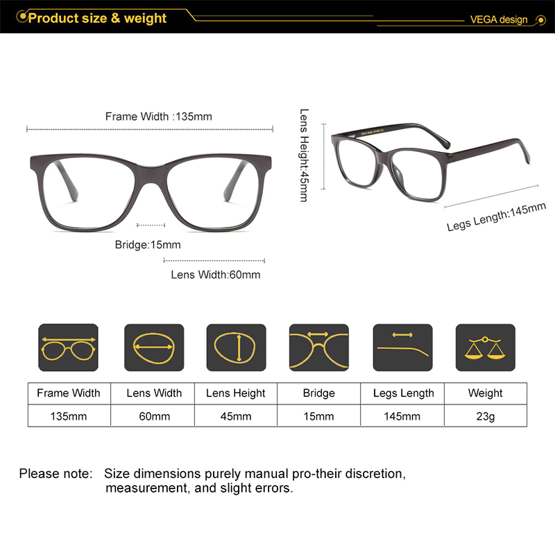 VEGA Eyewear Blue Light Blocking Computer Glasses Screen Protector Clear Gaming Glasses for Computer Use PC Glasses Women 216