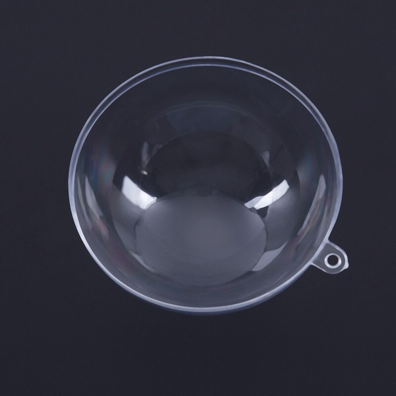 10 stycken x transparent plast godislåda godisboll genomskinlig boll hängande boll ihålig boll bröllopsapparater 8 cm: Default Title