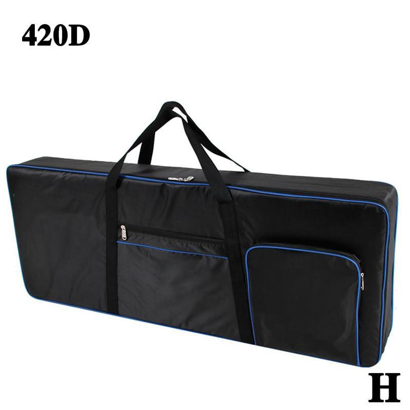 61 Key Toetsenbord Gig Bag Case Elektronische Orgel Piano 600D/420D Gewatteerde Handtassen Met Oxford Doek Rugzakken Waterdicht Katoen c2J1: H