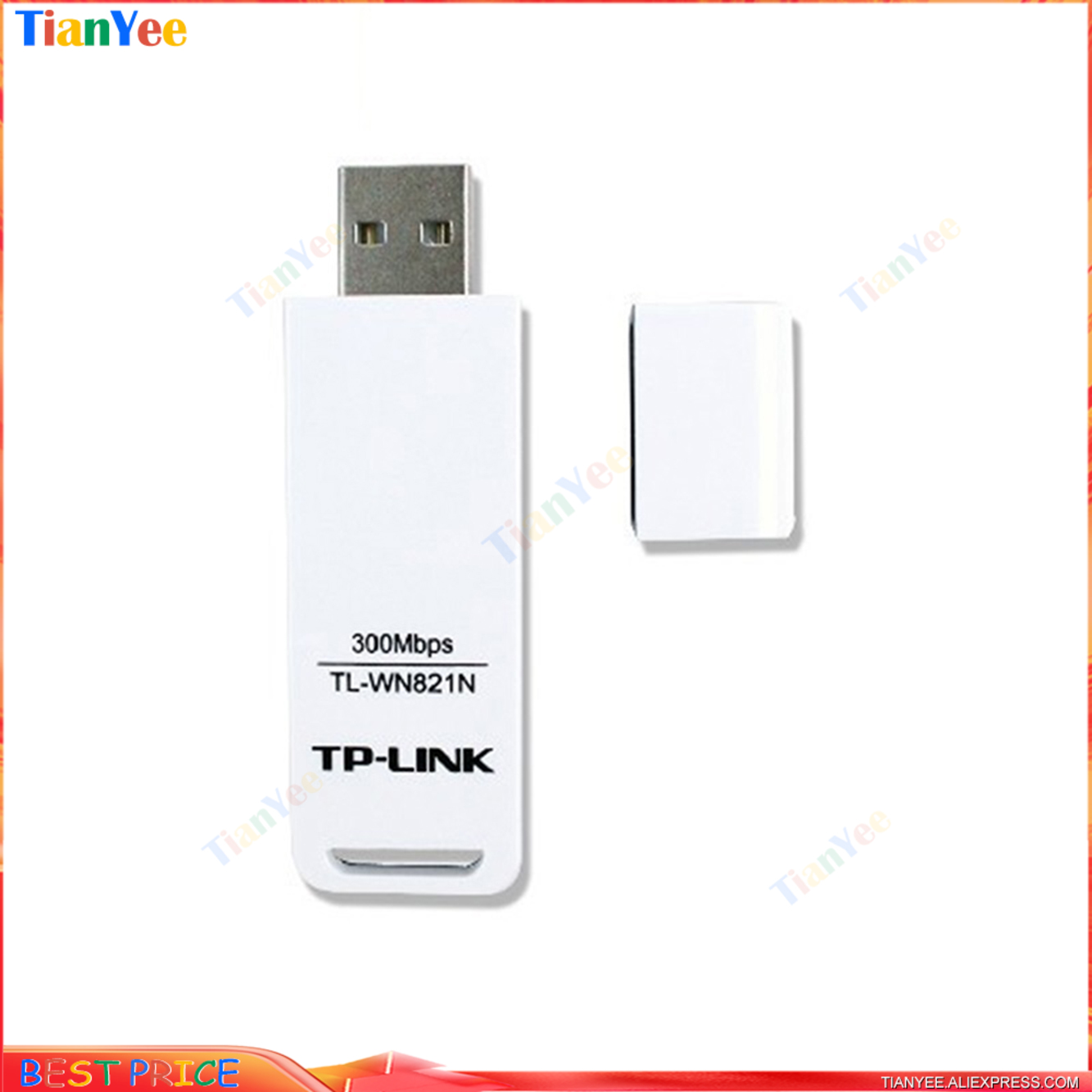 Tp-Link TL-WN821N 300Mbps 2.4G Adapter Wifi Netwerk Kaarten Usb Wifi Ontvanger Transmissie Dongle Voor Desktop Laptop