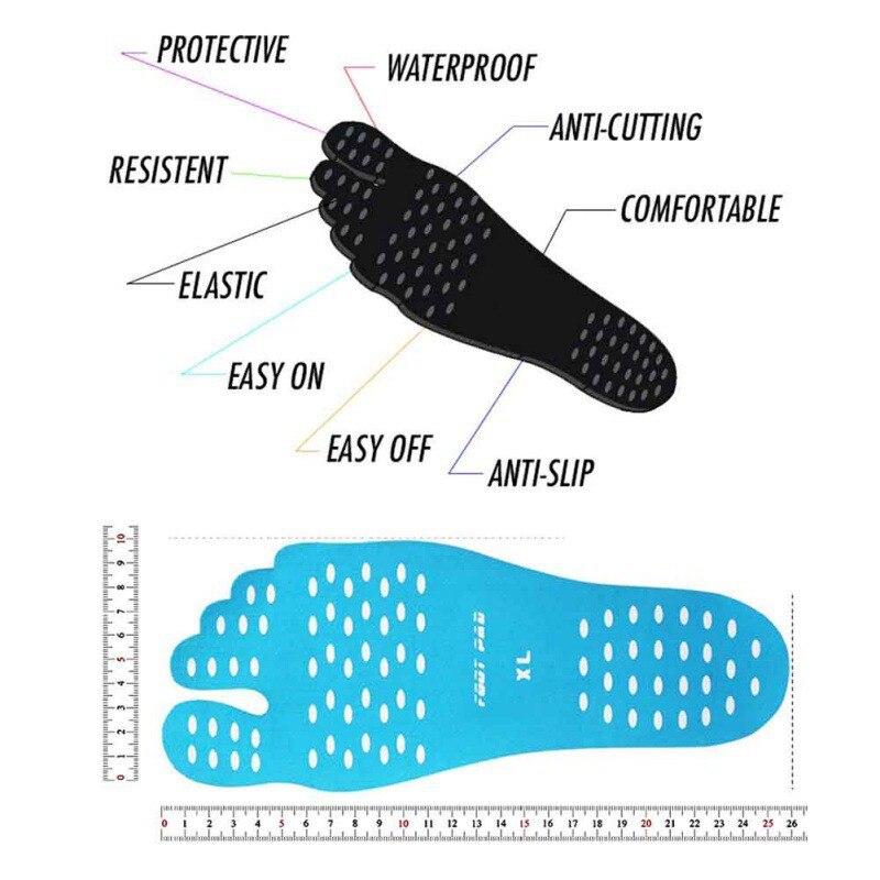 Sticker Shoes Stick on Soles Sticky Pads for Feet Beach Foot Protection Feet