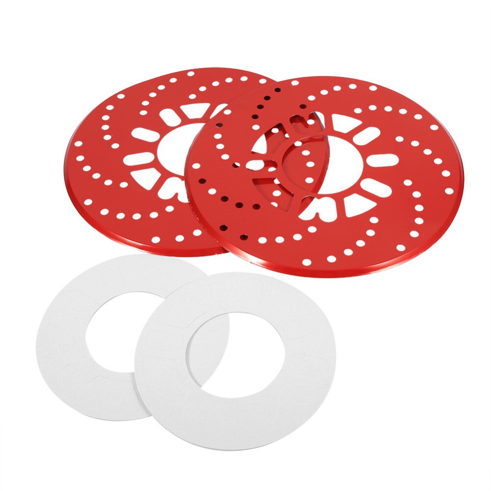 1 Set Auto Aluminium Schijfremrotor Trim Decoratieve Covers Retrofit 26Cm Rood