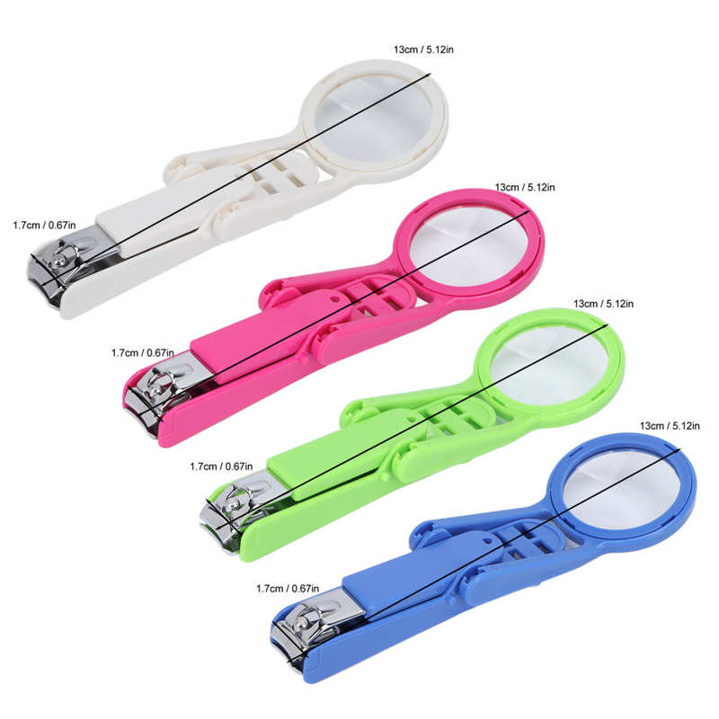 Nail Magnifier Scissors Magnifying Glass Nail Cutter Clear View for Fingernails