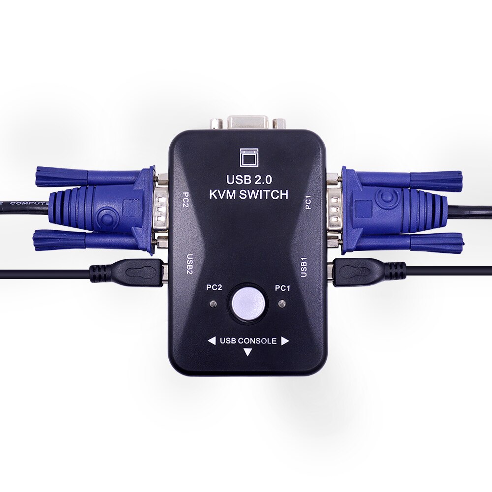 CHIPAL 2 Port USB 2,0 KVM Switch Switcher 1920*1440 VGA SVGA Splitter Box mit 2 stücke Kabel für tastatur Maus Monitor Drucker