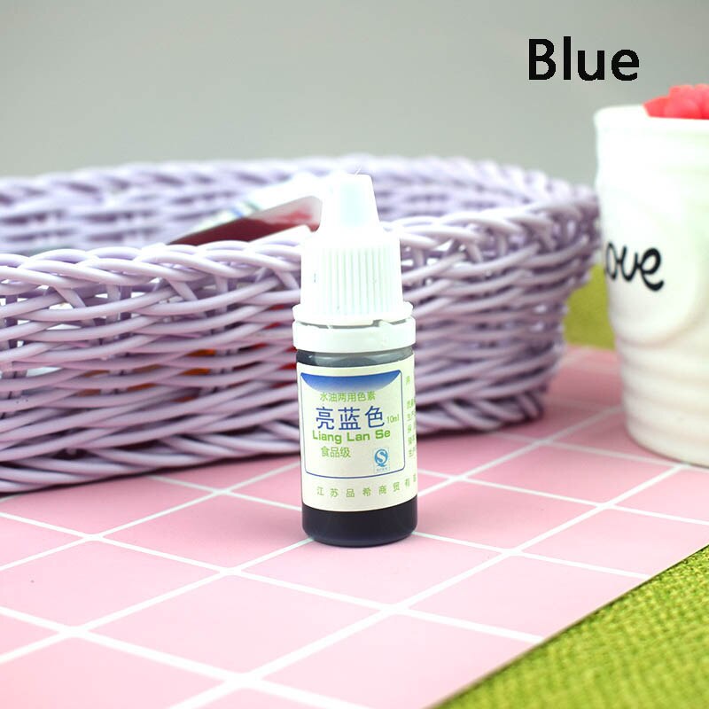 Färgning pigment slem kristall lera uv harts färgning vatten olja dubbel användning pigment gör det själv hantverk dag-ship: Blå