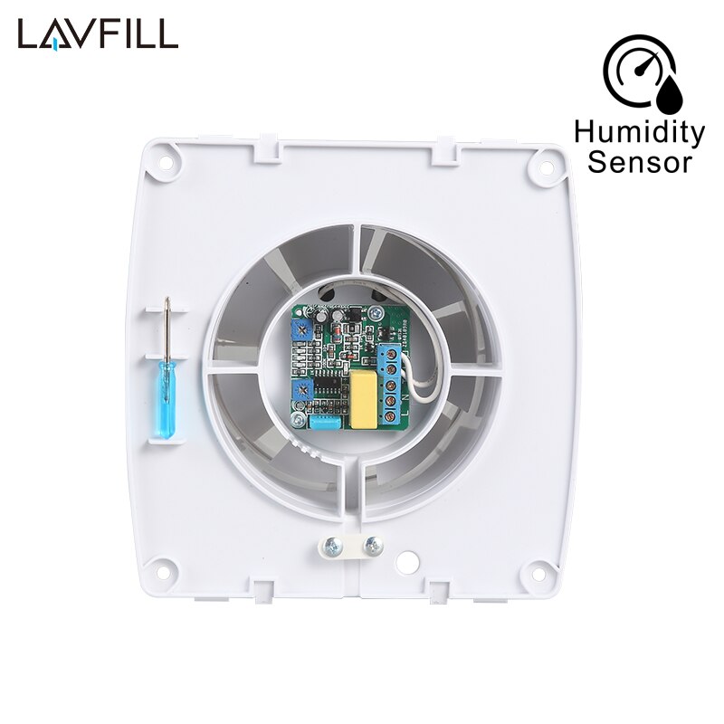 Minuterie 4 &quot;6&quot; 100mm 150mm, douche, toilettes, extracteur de salle de bains, ventilateur de Ventilation avec capteur d&#39;humidité 230V