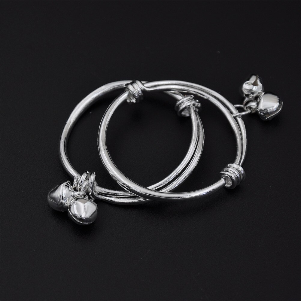 Bracelet cloche plaqué pour enfants | , en argent, de fête d'anniversaire, bénédiction meilleure pour les enfants