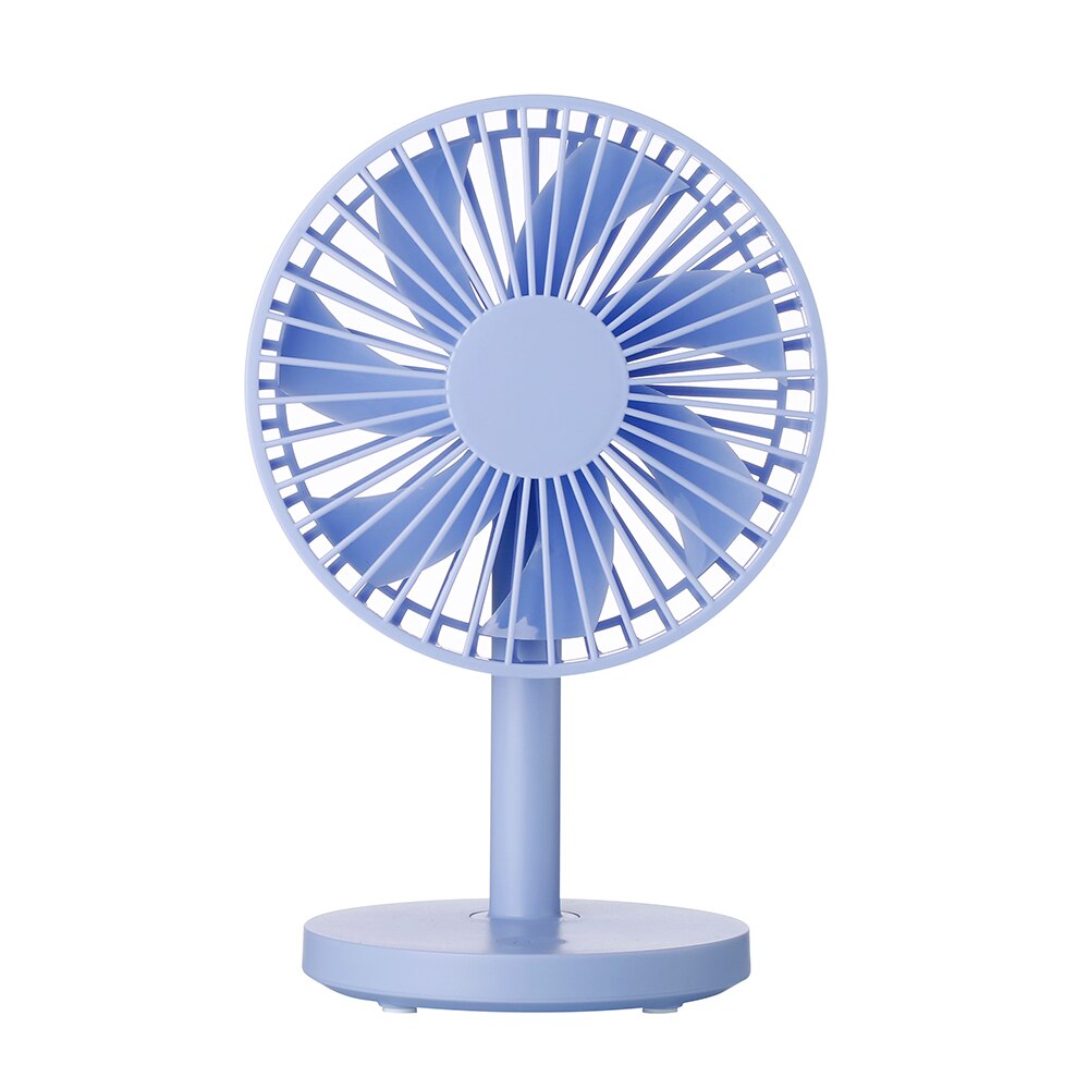 Portable Desktop Fan Usb Mini Elektrische Ventilator Tafel Ventilator 3-Speed Wind Verstelbare (Blauw)