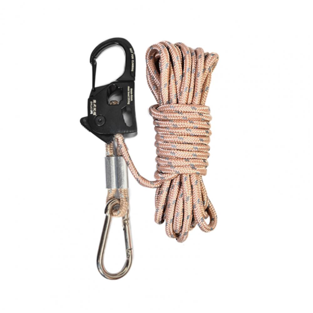 Accesorios de acampada, tensor de cuerda de tienda de campaña de aleación de aluminio duradero para equipo de Camping portátil ligero, fuerte para exteriores: Caqui