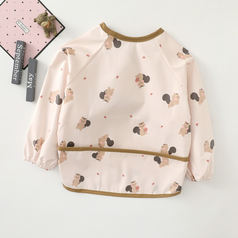 Slabbers Ong Mouwen Sjaal Peuter Meisje Burp Art Ambachten Waterdichte Etenstijd Wasbare Kiel Kinderen Voeden Schort Zak Zuigeling