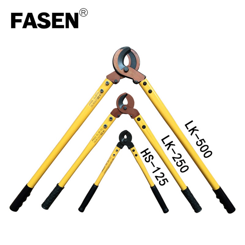 HS-125/LK250/LK500 Hand Rechte stretch Cable Cutter Tang, 500mm2 Wire Cutter Tang Handje Hand Tang voor Grote kabel